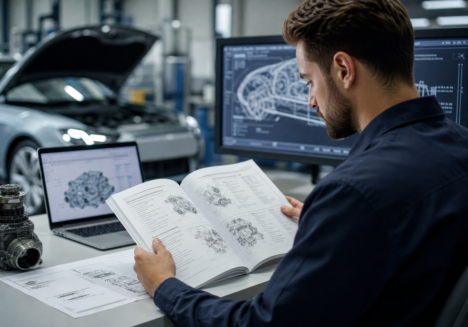 Automotive technical documentation and vehicle diagnostics