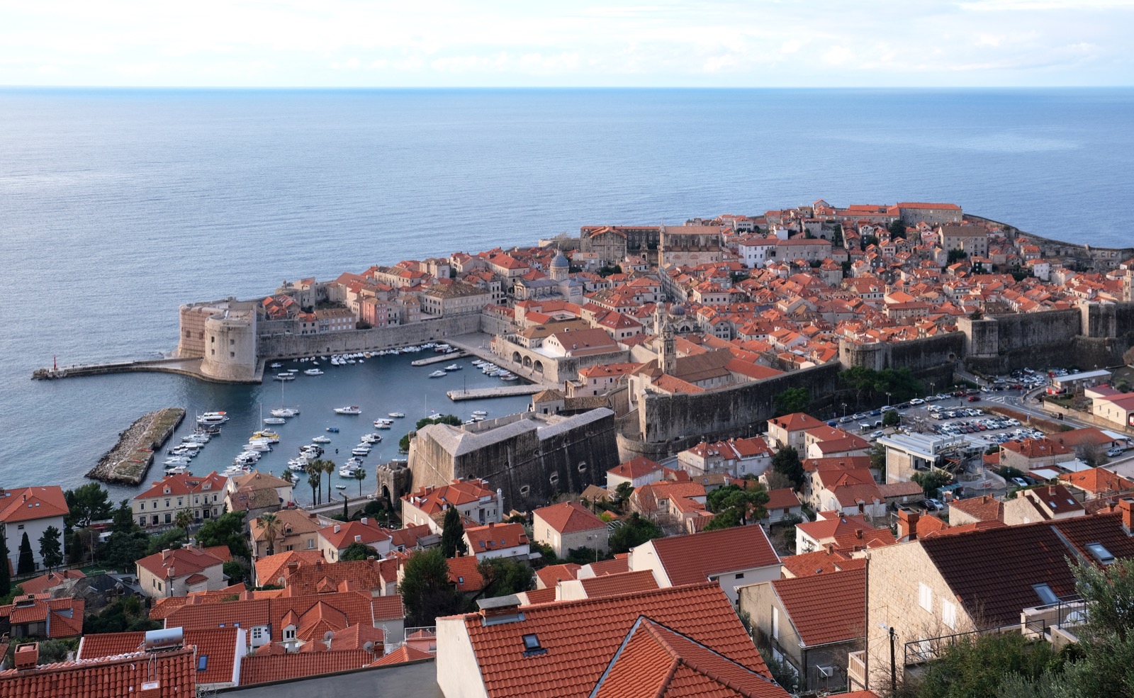 Dubrovnik old town representing Croatian language services
