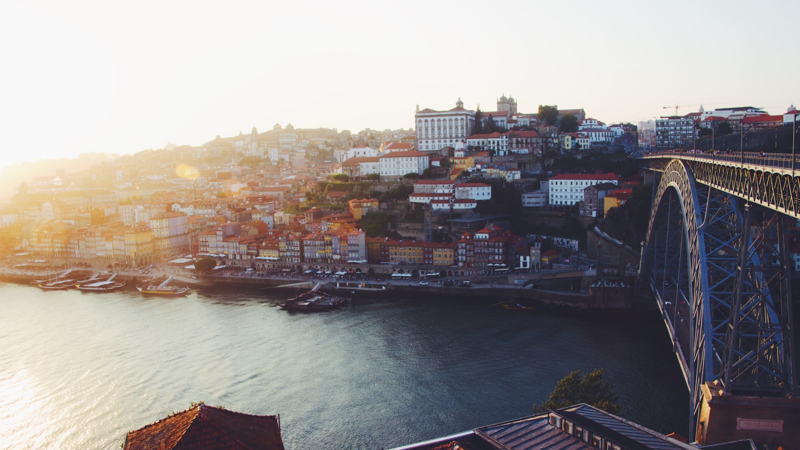 Porto and the Dom Luis I Bridge representing European Portuguese